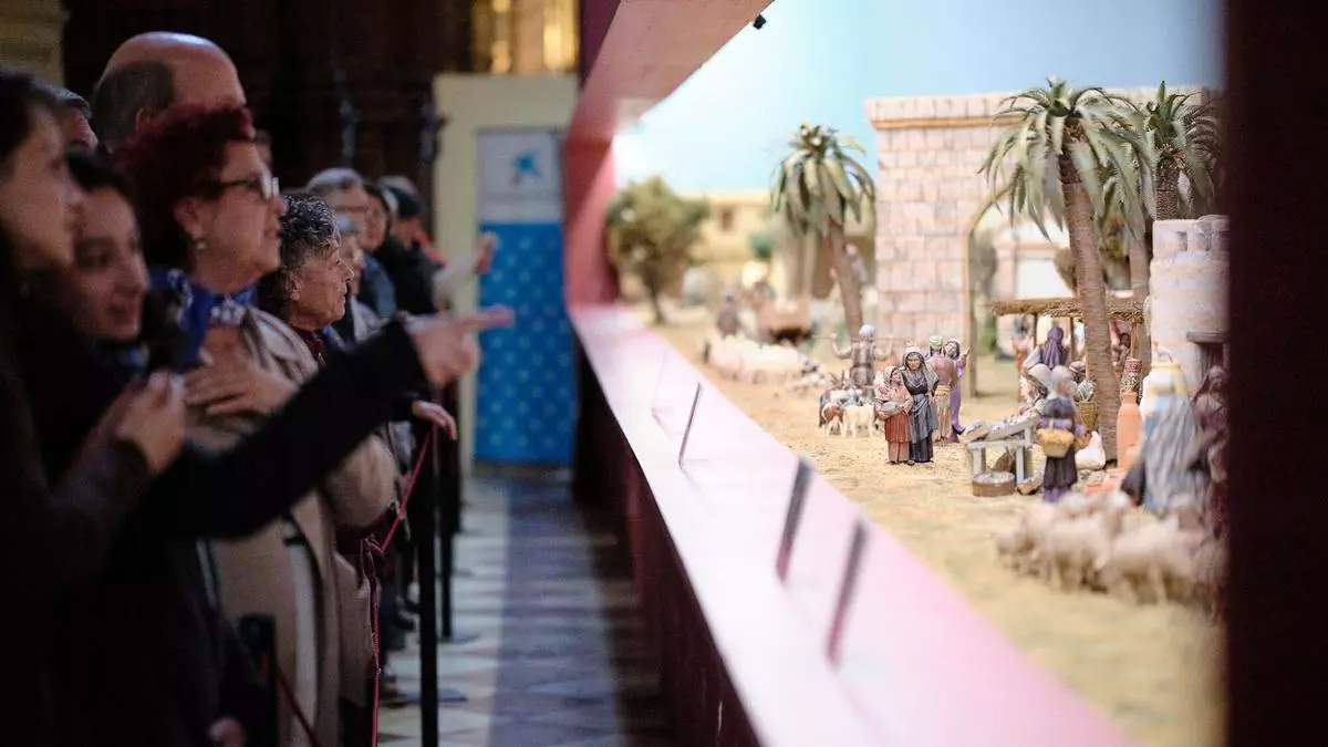 Colas el primer domingo de Adviento para ver el Belén de la Catedral