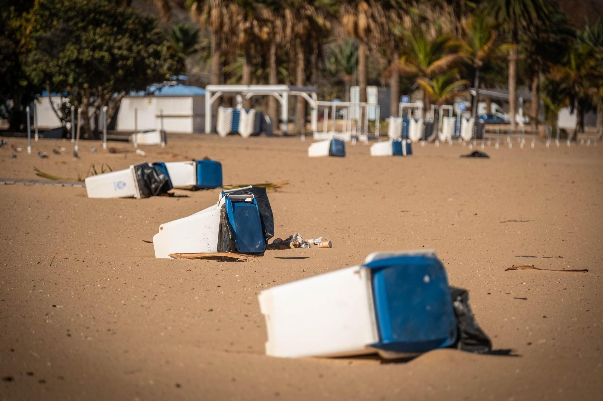 Todas las fotos del paso de la borrasca 'Nuria' en Canarias