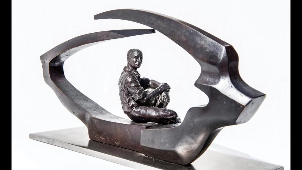 Maqueta de la escultura ´La mirada de César' en homenaje a César Manrique