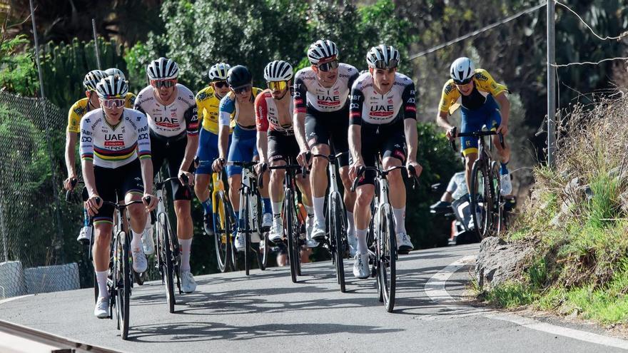 Tadej Pogačar entrena en la Cumbre de Gran Canaria