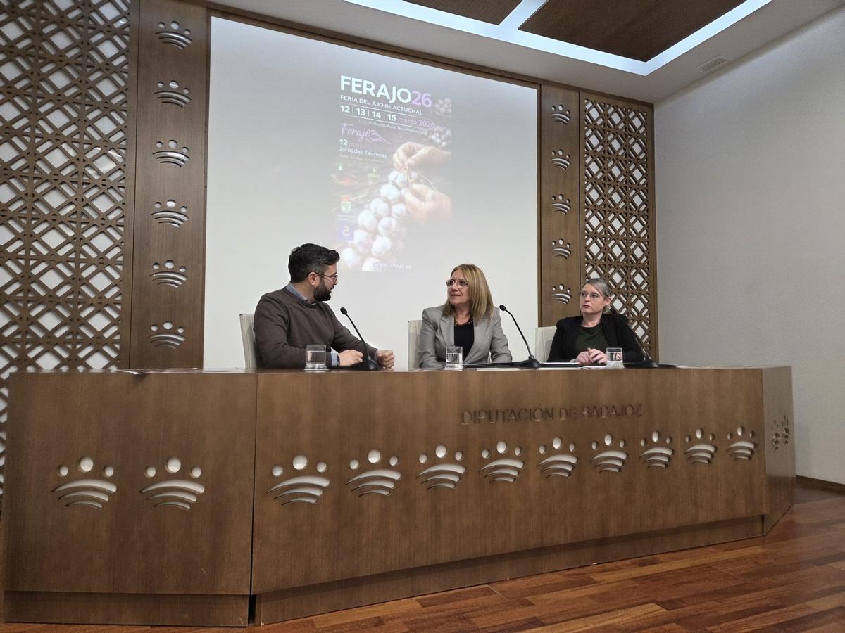 Presentación de la Feria Internacional del Ajo (Ferajo) de Aceuchal