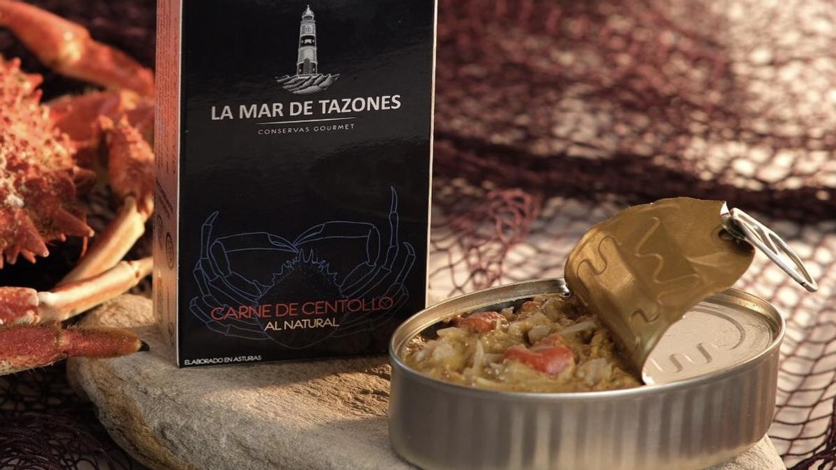 La carne al centollo al natural de La Mar de Tazones.