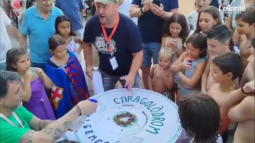 Así ha discurrido la singular carrera de caracoles disputada en Algemesí