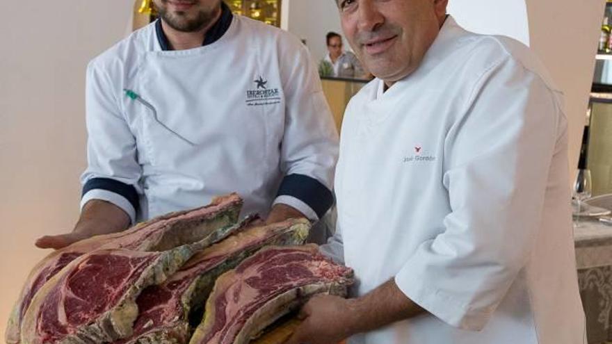 José Gordón y Rubén Aguilar, ayer en el Astir.