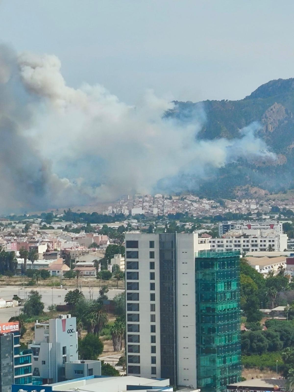 Las imágenes del grave incendio forestal en Los Garres (Murcia)