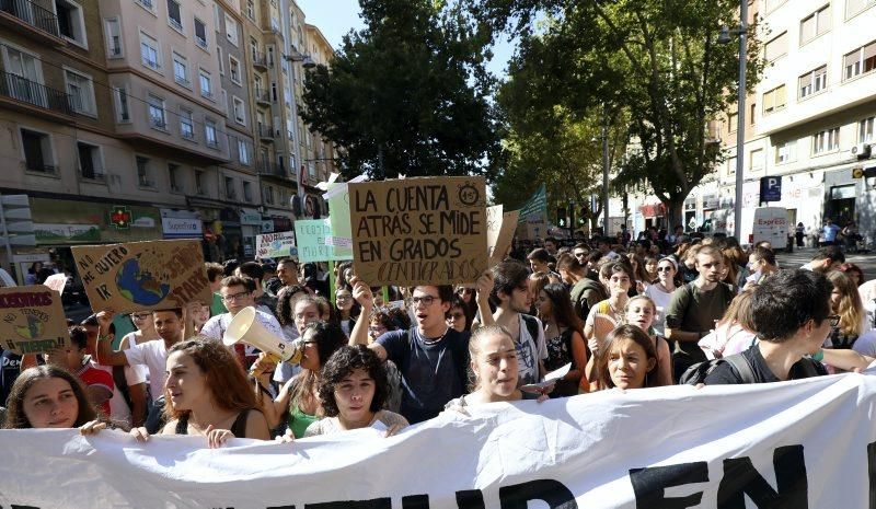 Manifestación por el clima en Zaragoza