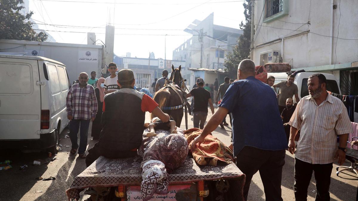 El Hospital Al Shifa de Ciudad de Gaza.