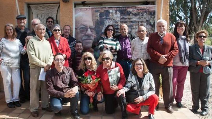 Homenaje a Arcadi Blasco ayer, de amigos y compañeros, en Bonalba.