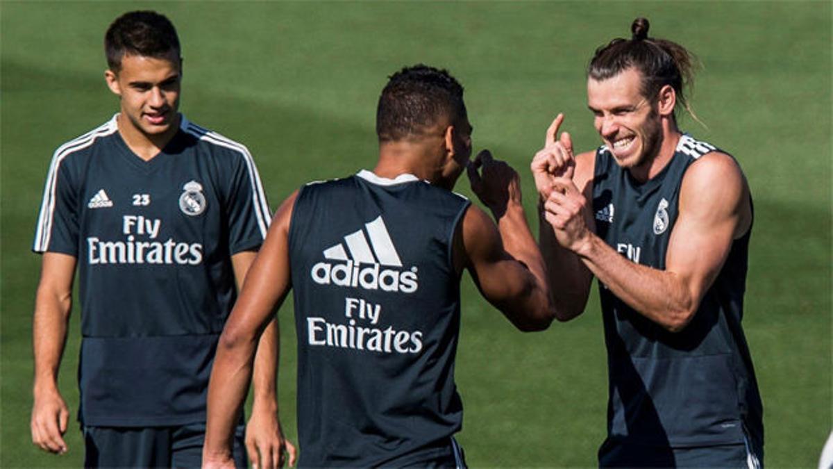 Bale ya entrena con el grupo