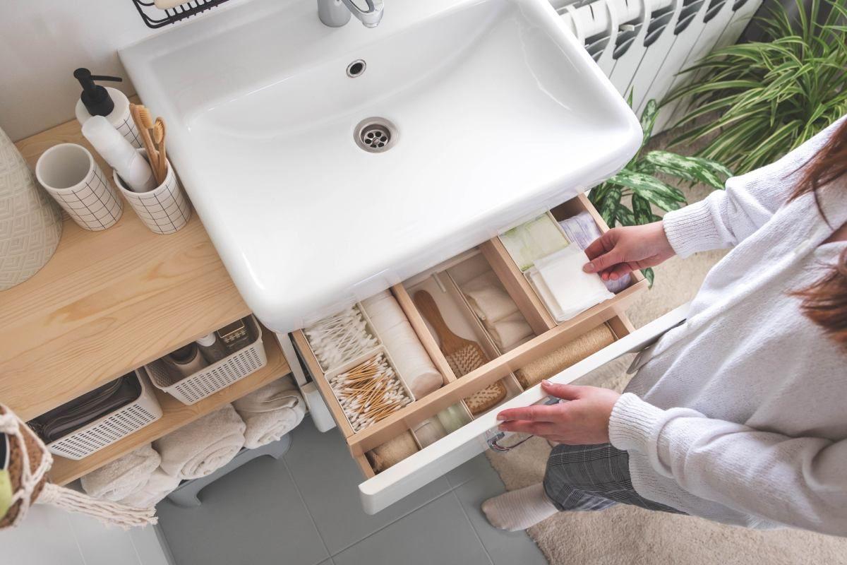 Ideas para ordenar los cajones del baño.