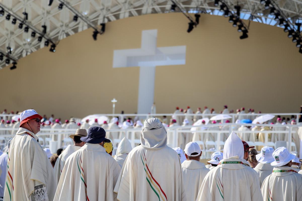 Pope Francis attends Holy Mass for World Youth Day 2023