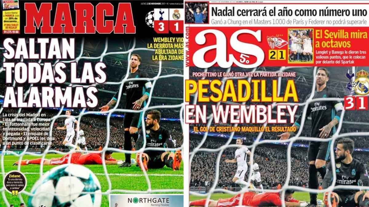 Las portadas de la prensa de Madrid