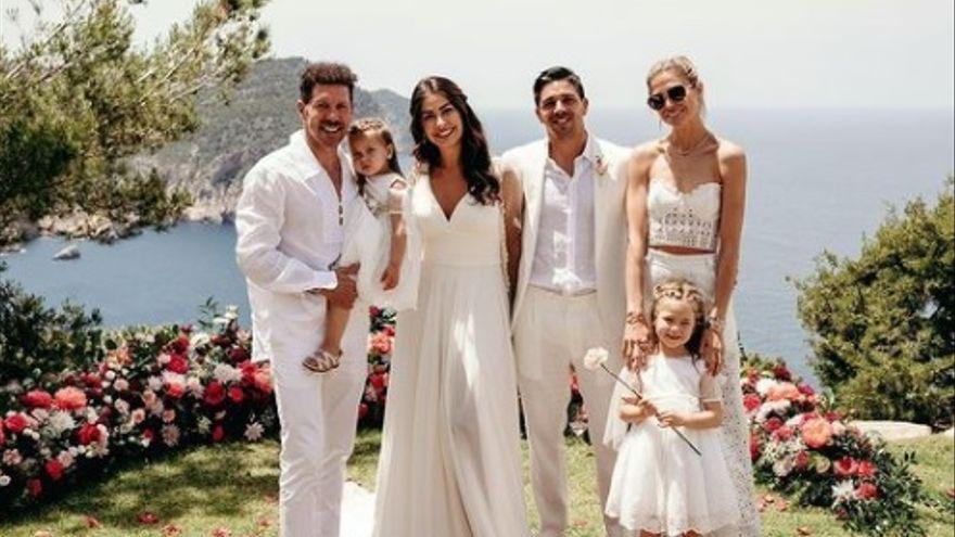 El &#039;Cholo&#039; en la boda de su hijo Giovanni y Giulia Coppini