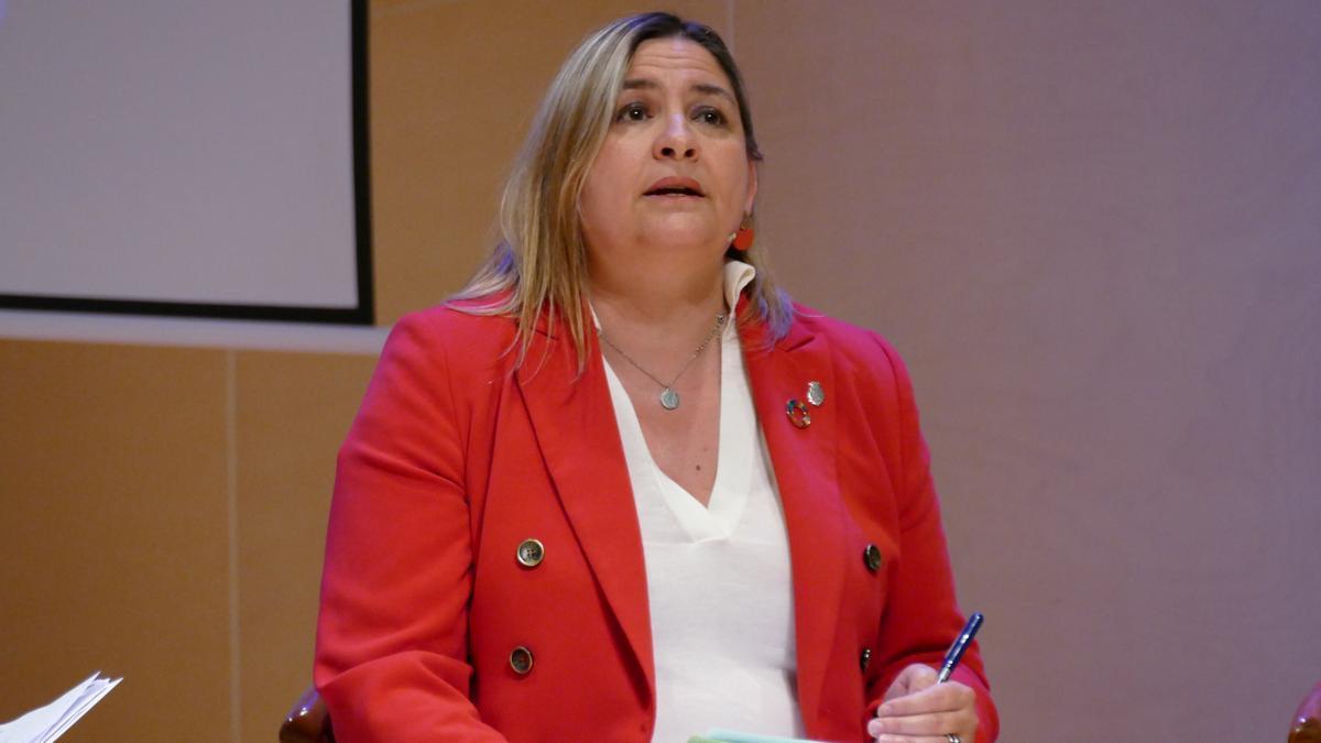 Agnès Lladó durant el debat electoral organitzat per l'EMPORDÀ