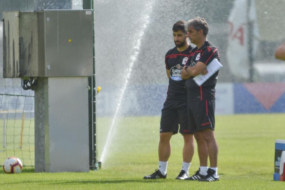 El equipo comienza la semana con tratamiento de fisioterapia para Diego Rolan, mientras que Borja Valle y Guilherme dos Santos completaron una parte del entrenamiento con el grupo y otra en solitario.