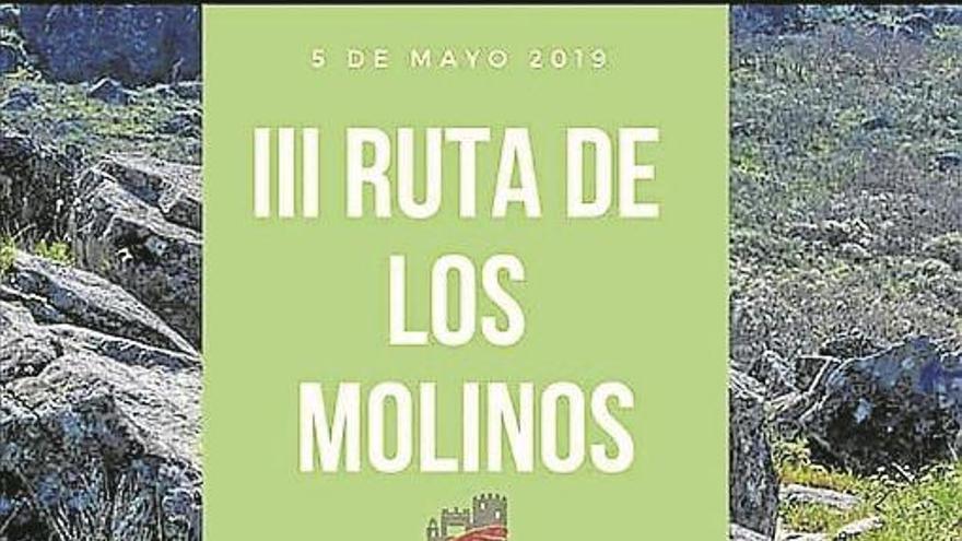 La III Ruta de los Molinos de Montánchez será el domingo 5 de mayo