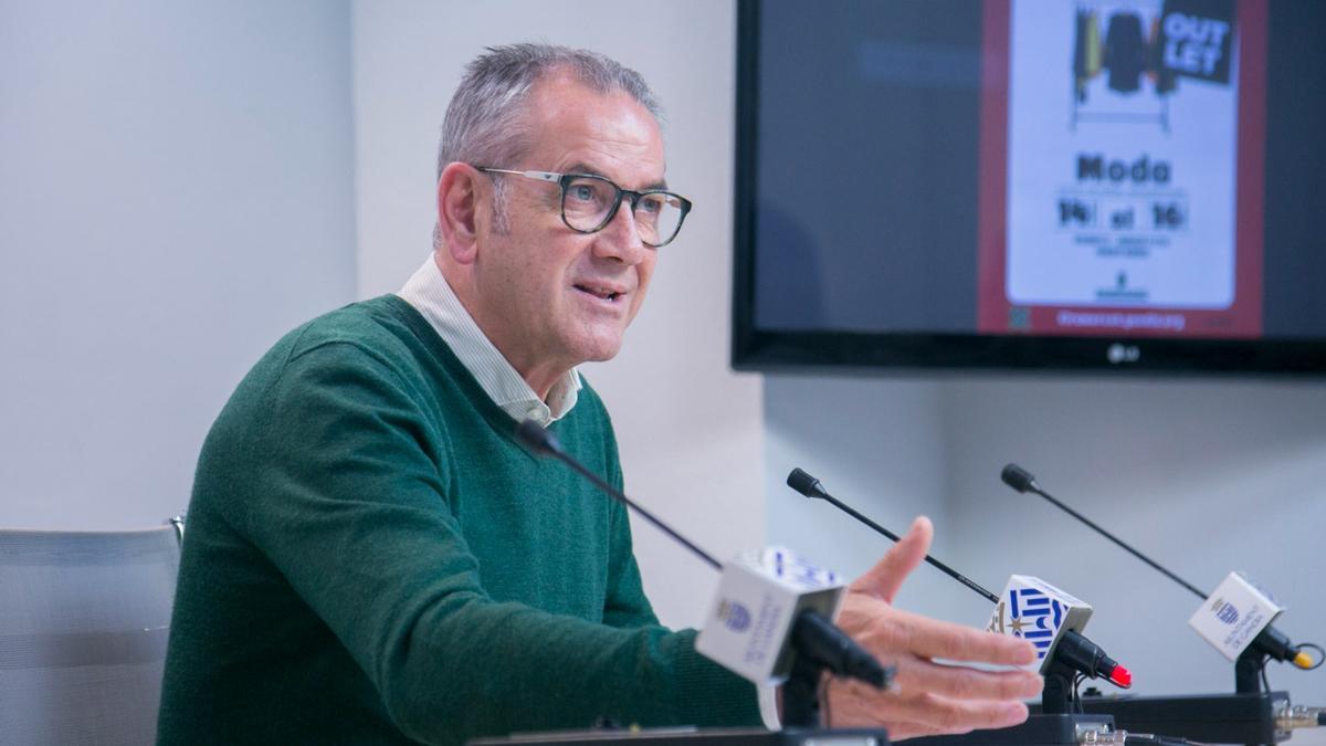 Ferran Martínez  durante una rueda de prensa