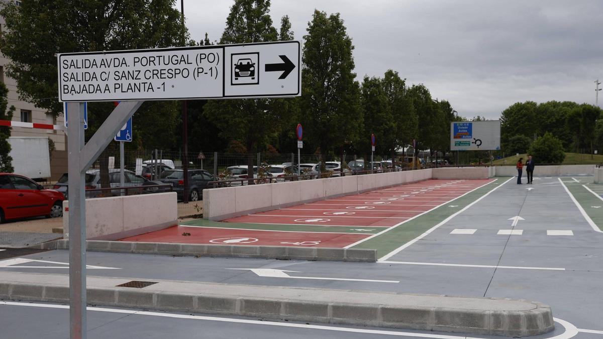 La planta en superficie del aparcamiento de la avenida de Portugal.