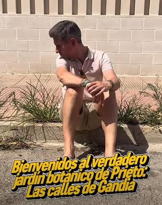 El portavoz popular Víctor Soler, en un momento del vídeo.