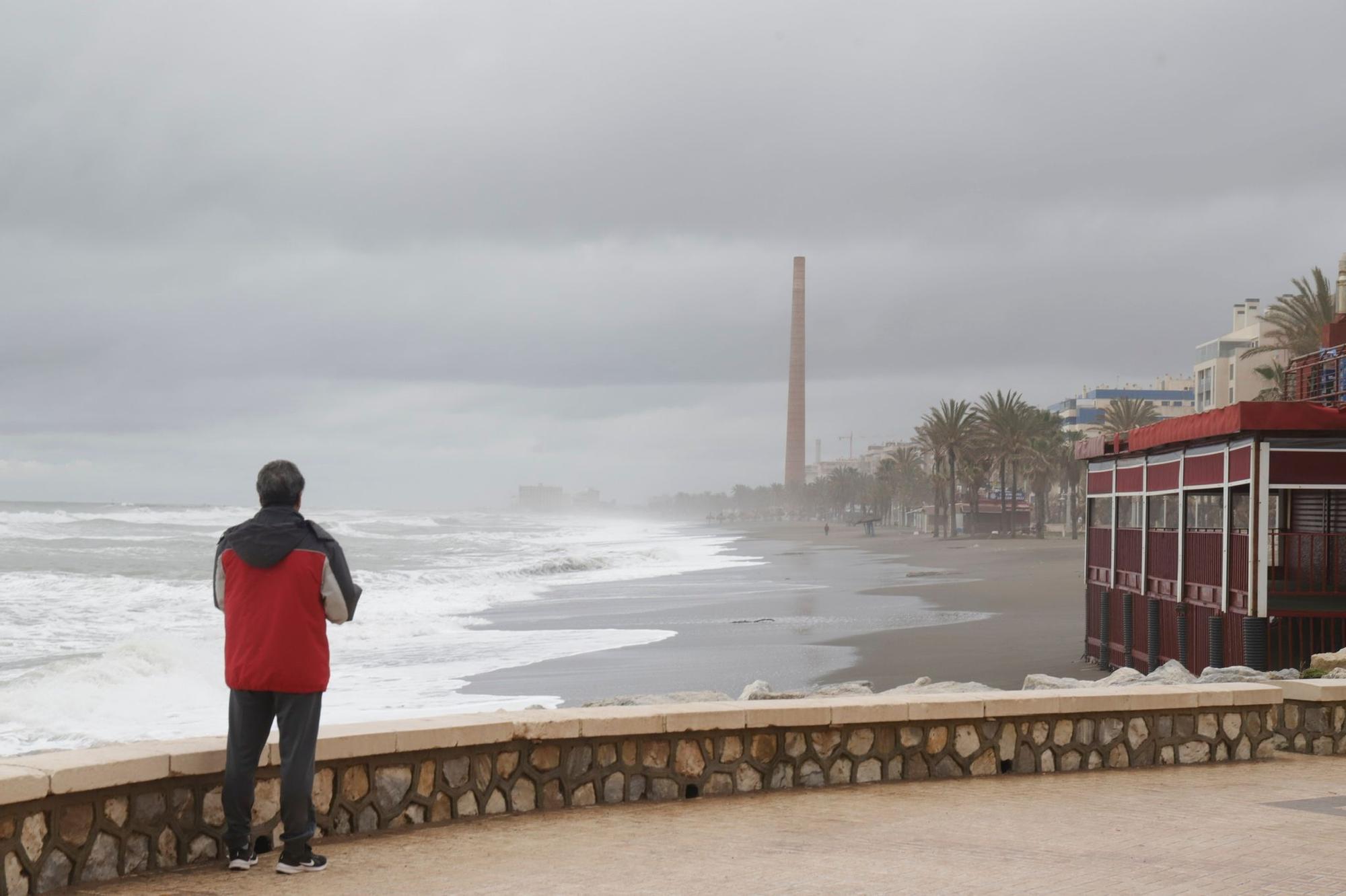 Daños por el temporal en Málaga