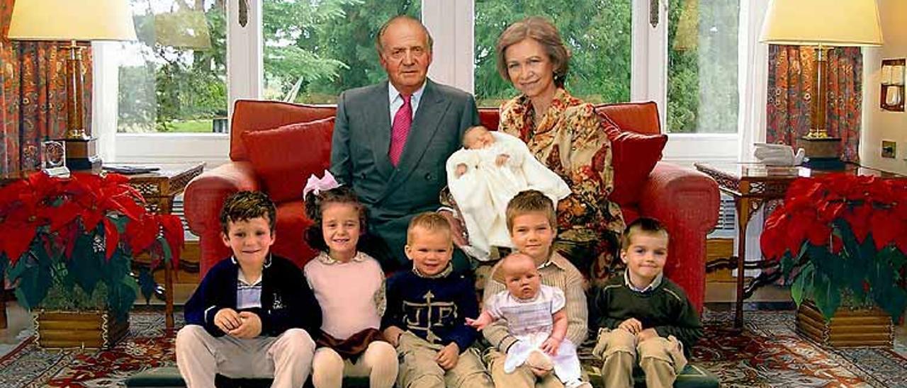 La felicitación navideña de la familia real en 2005