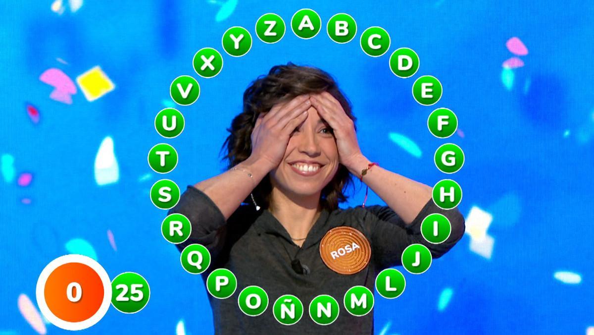 Rosa, ganadora de Pasapalabra