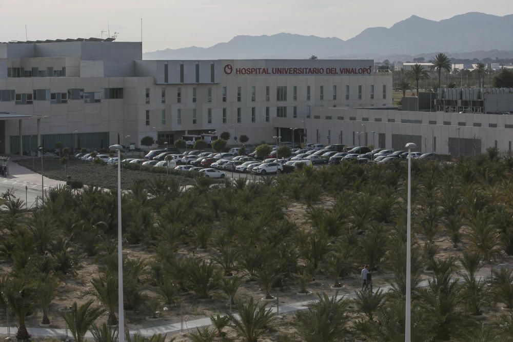 La rotonda del Hospital del Vinalopó en Elche