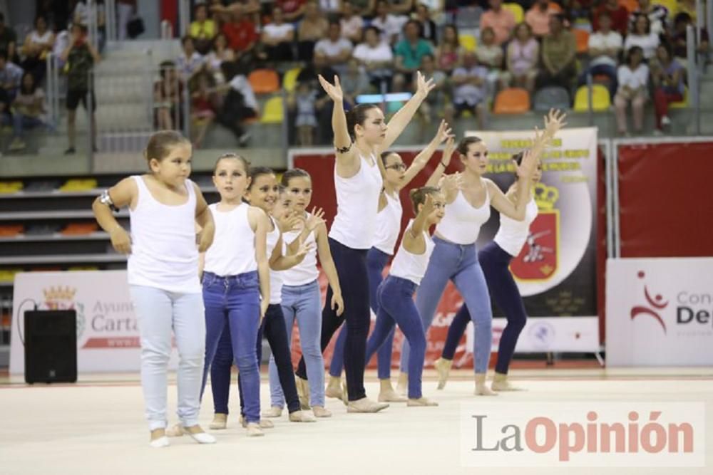 Clausura de las escuelas de Cartagena de gimnasia rítmica y estética de grupo