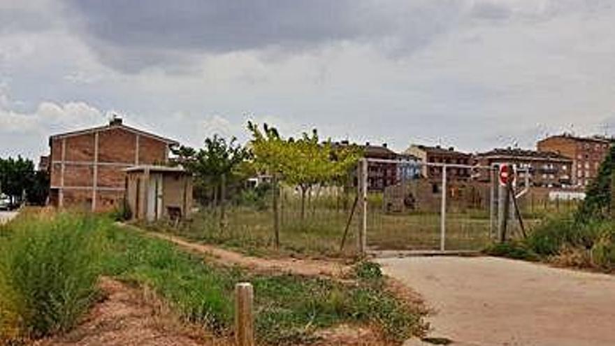 Terrenys on es construirà la futur edifici de l&#039;escola de la Serreta