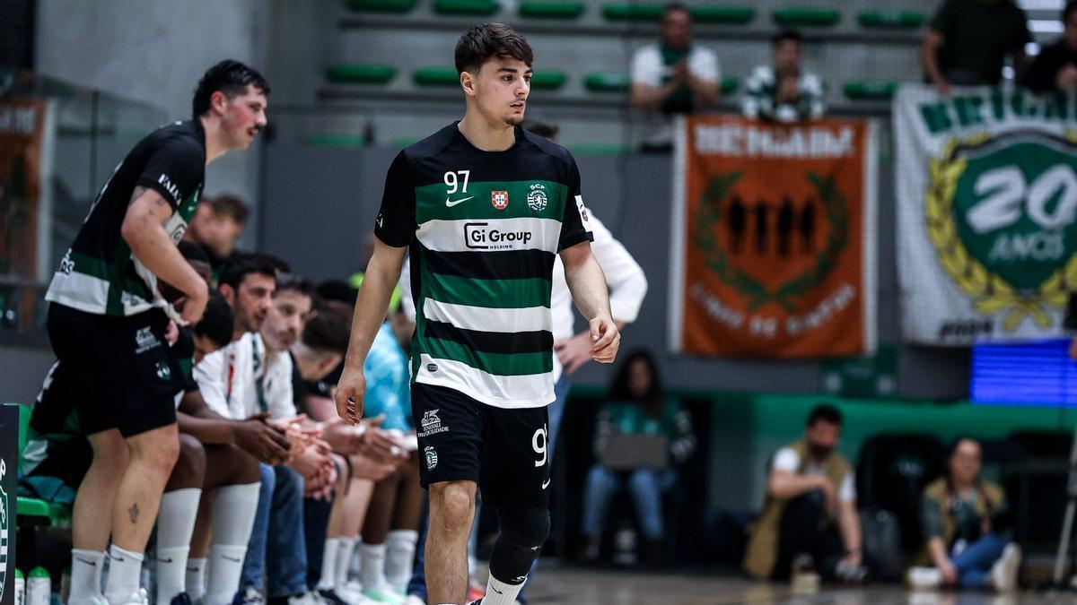 Vasconcelos, durante un partido con el Sporting de Portugal