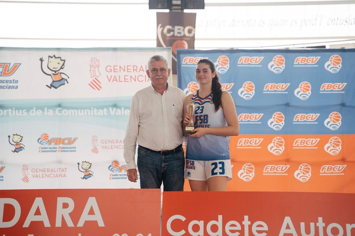 Laura Gil (CB San Blas Alicante), MVP.