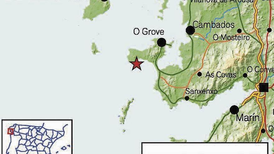 Epicentro del terremoto reistrado por el Instituto Geográfico. // Faro