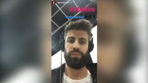 Piqué assisteix a un assaig de Shakira