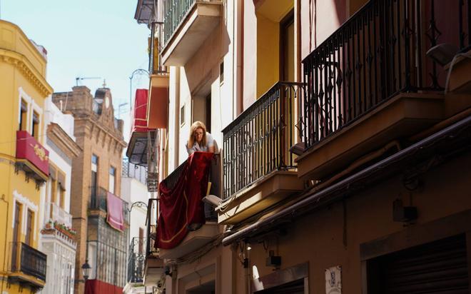 Así se prepara el centro de Sevilla para la Semana Santa