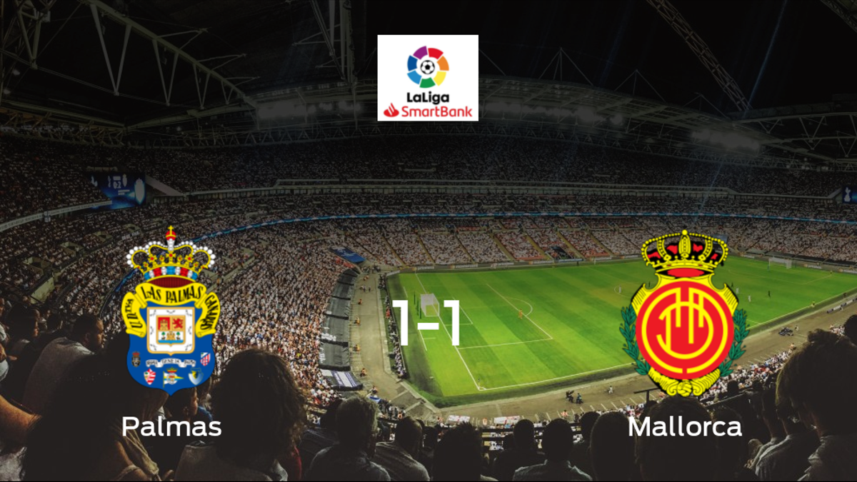 Las Palmas y el Mallorca se reparten los puntos y empatan 1-1