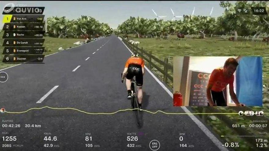 Ciclismo virtual en tiempos de confinamiento