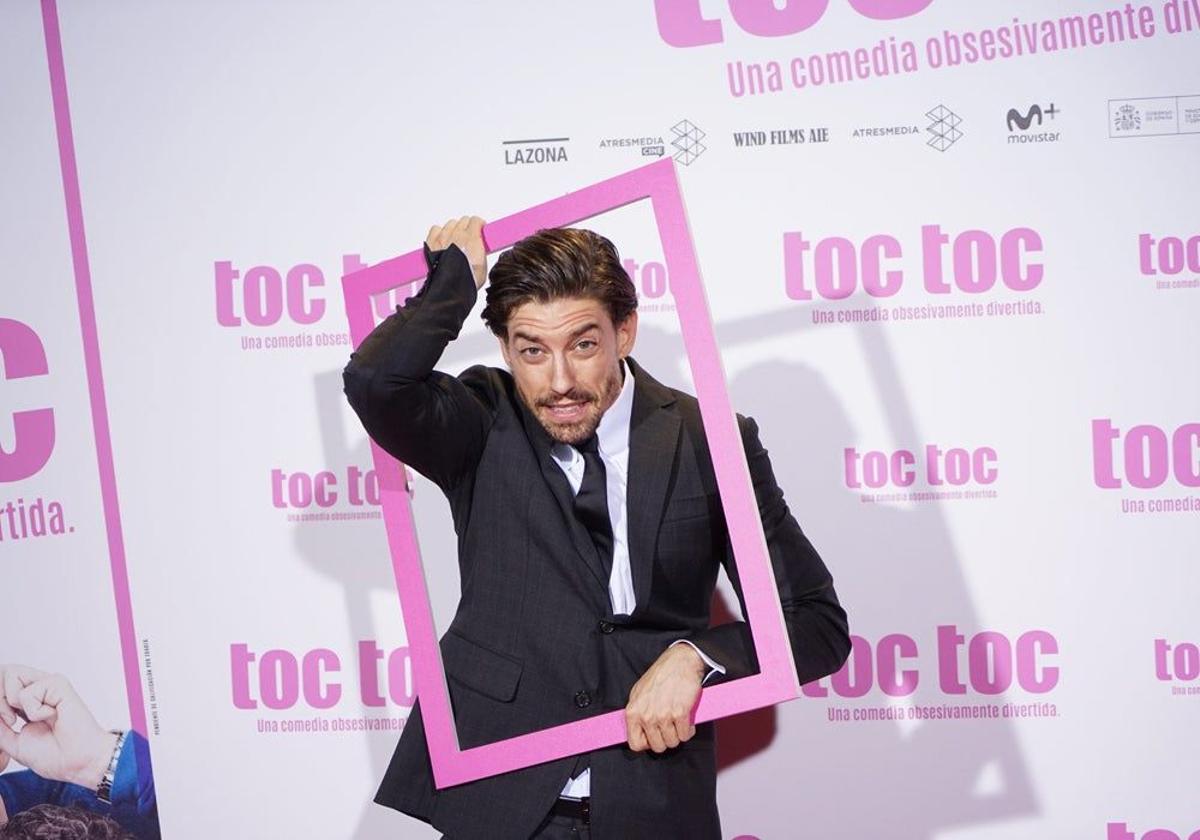 Adrián Lastra en el estreno de 'Toc Toc'