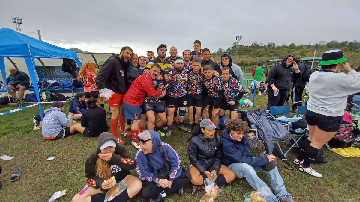 Miembros del Rugby Club XV del Corzo, de Cantabria.