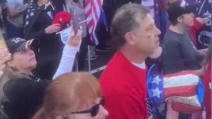manifestacion a favor de trump