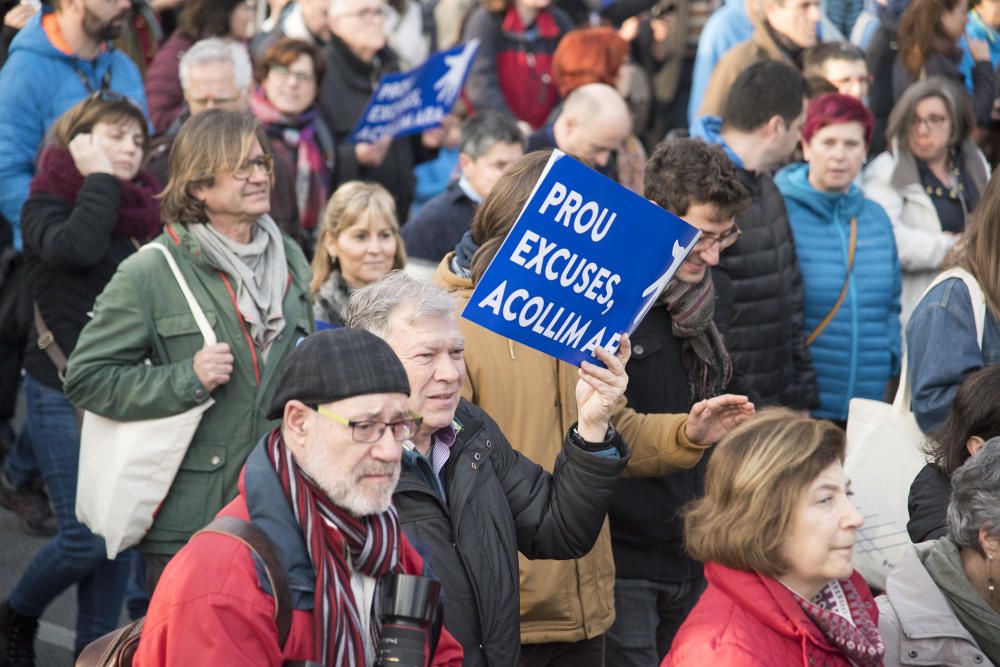 Manifestació per l''acollida de refugiats