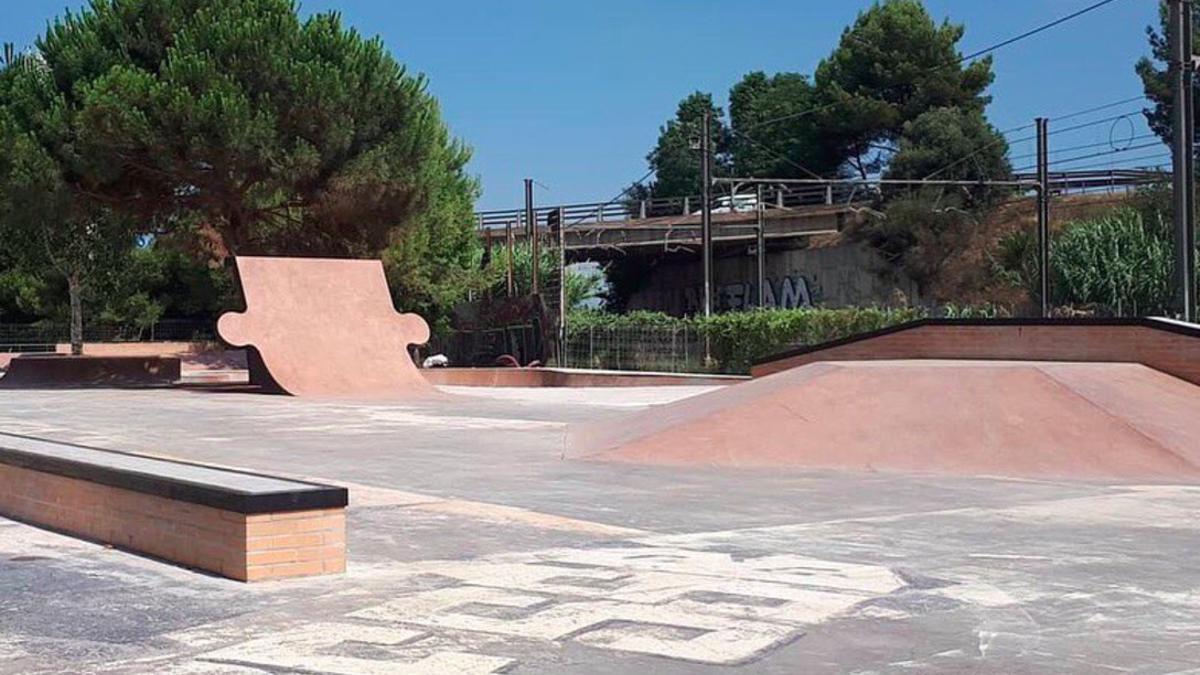 Estado actual del nuevo skatepark de Sant Boi