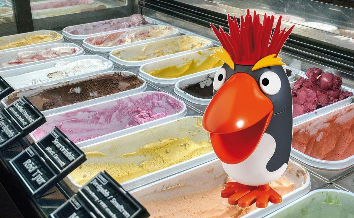 Adiós al helado Punky, el pingüino que marcó los veranos de los 80 y 90.