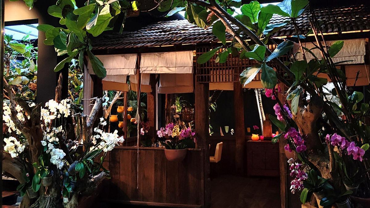 La casa tailandesa del restaurante Indochine.