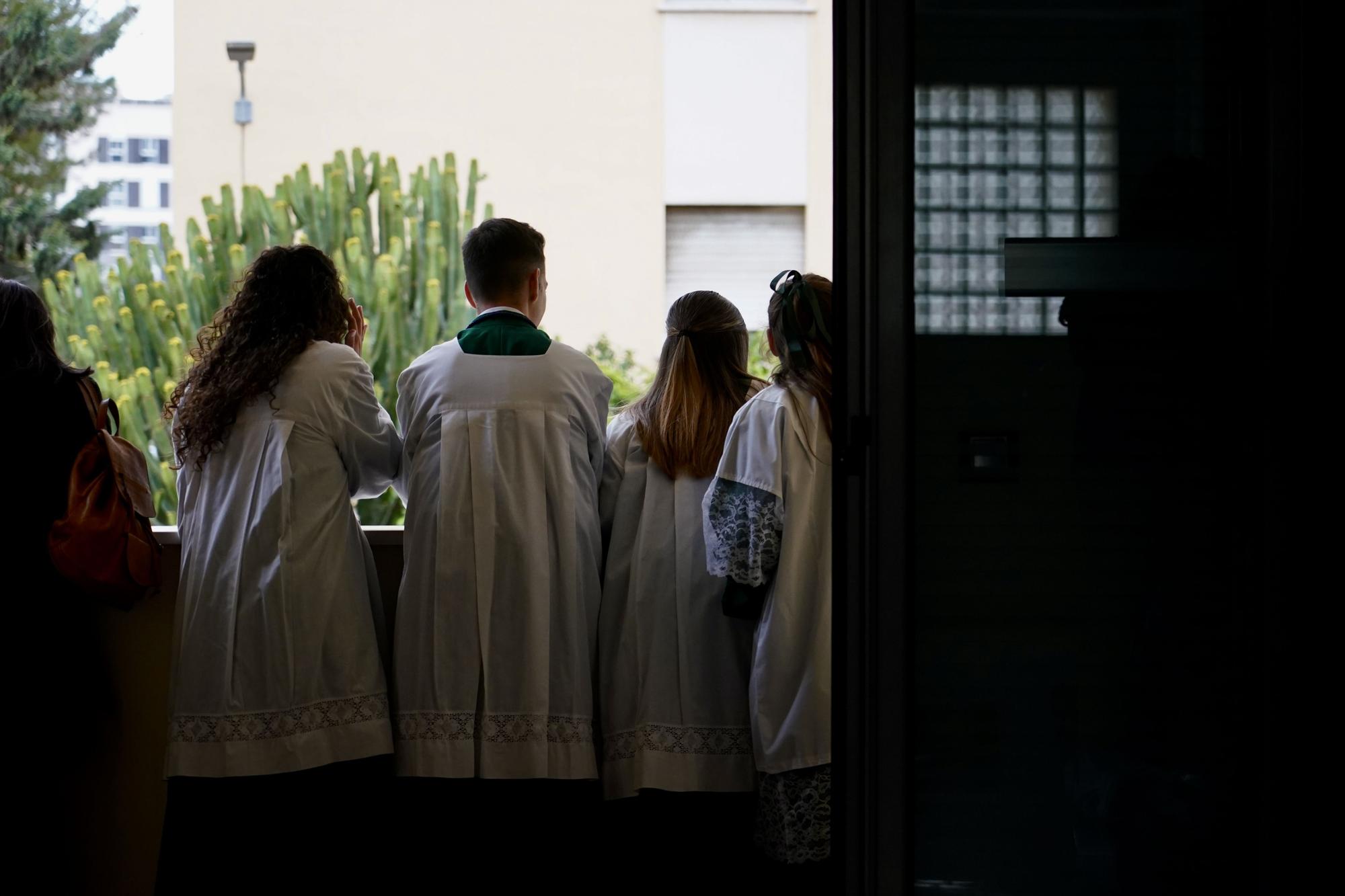 Salida procesional de la Cofradía de Nueva Esperanza, en el Martes Santo de 2024.