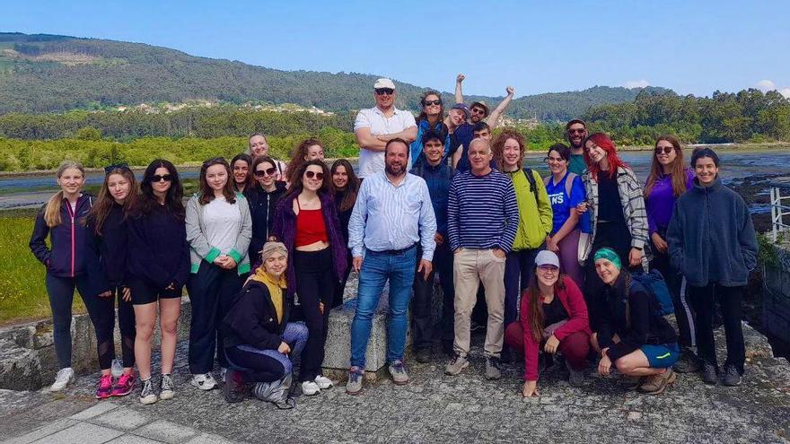 Las Salinas do Ulló y el Lago Castiñeiras, las joyas de Vilaboa para alumnos Erasmus