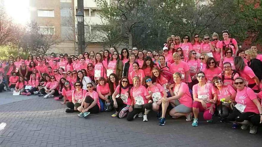 Amplia participación de ibenses en la Carrera de la Mujer en Valencia