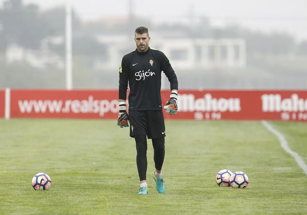 Entrenamiento del Sporting de Gijón