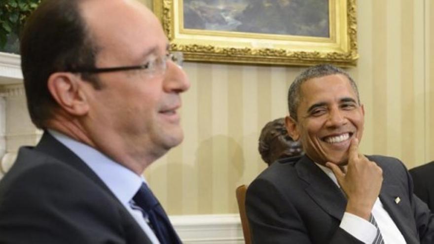 Reunión entre Obama y Hollande