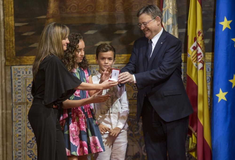 Entrega de distinciones de la Generalitat el 9 d'Octubre