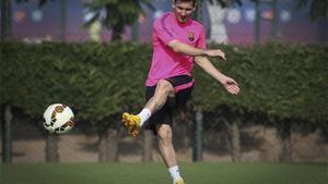 Entrenamiento del Barça del viernes 17 previo al duelo contra el Eibar